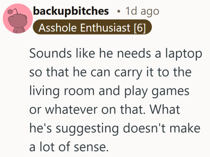 When one computer is doing all the work, it probably does not need two permanent addresses.