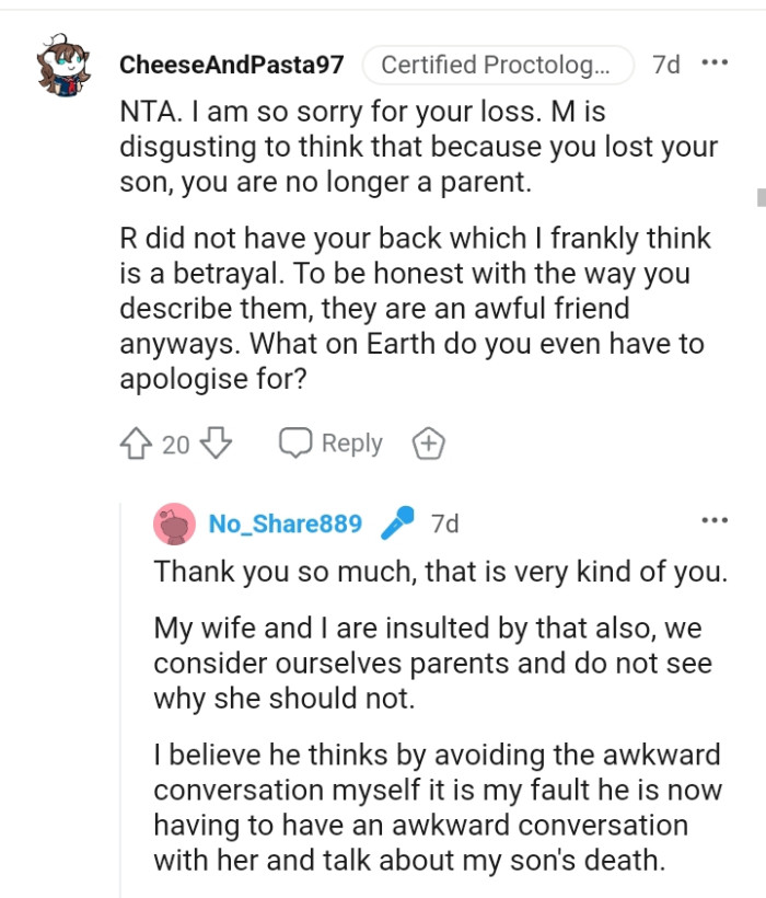 Why on earth would the OP even apologize?