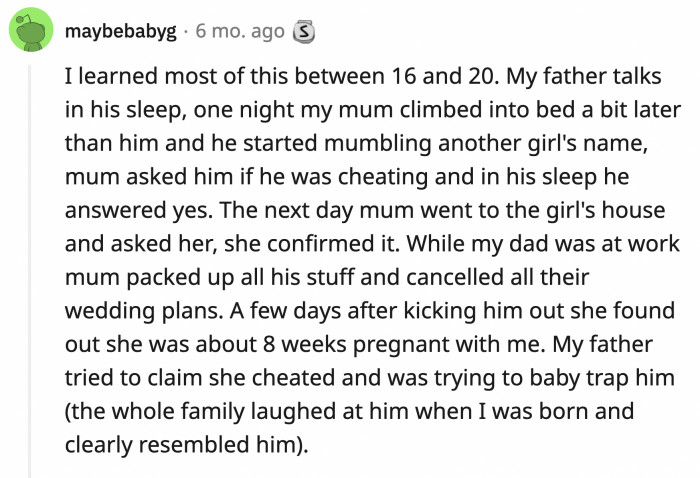 11. The serial cheater who sleep-confessed his affair
