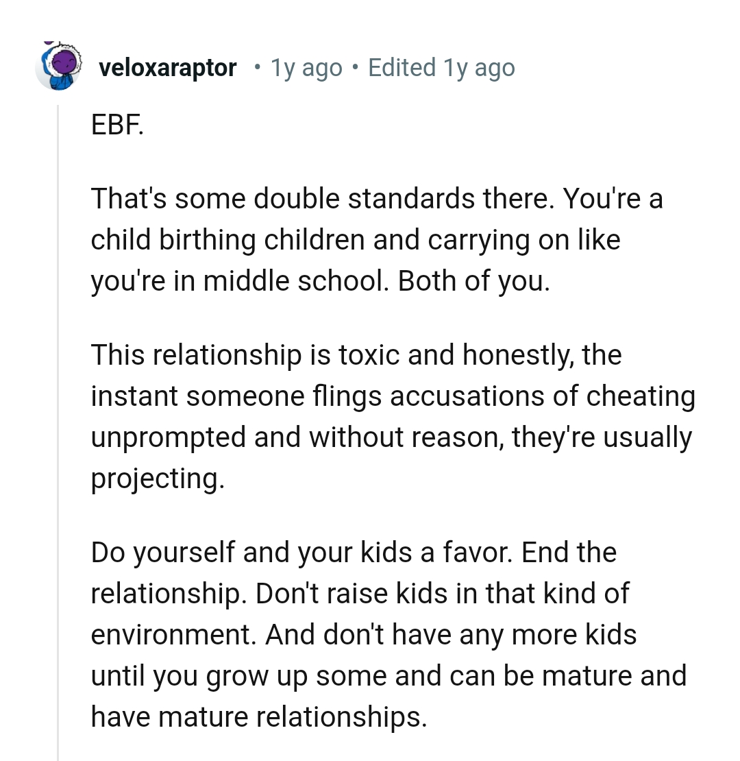 The relationship is toxic