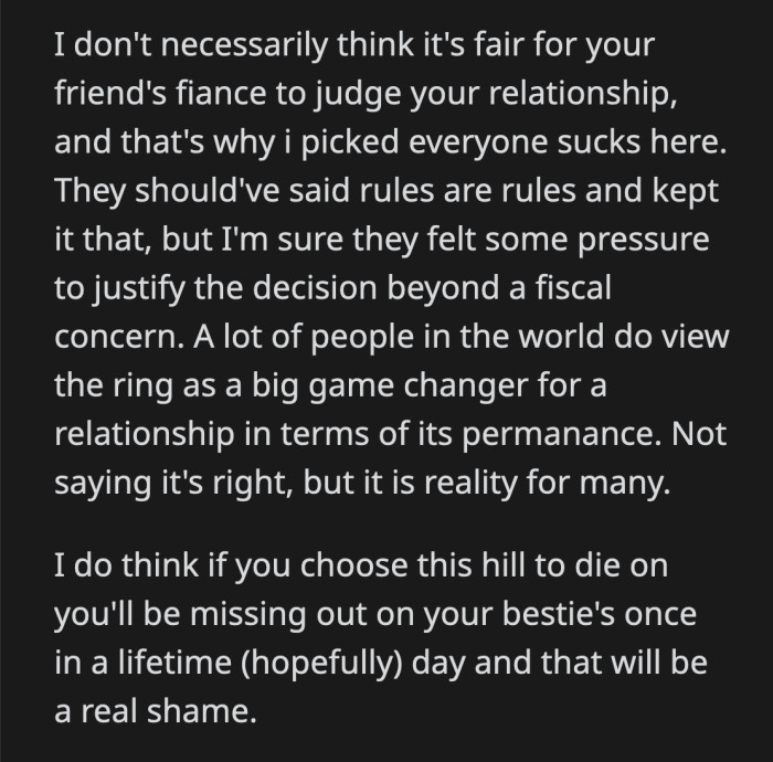 Should OP just let the insult go and attend the wedding to prevent any tension between him & Brad?