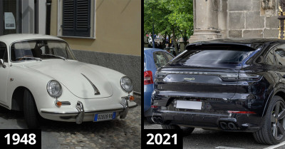 Here Are 25 Modern Cars Belonging To Popular Brands Compared To Their Vintage Models