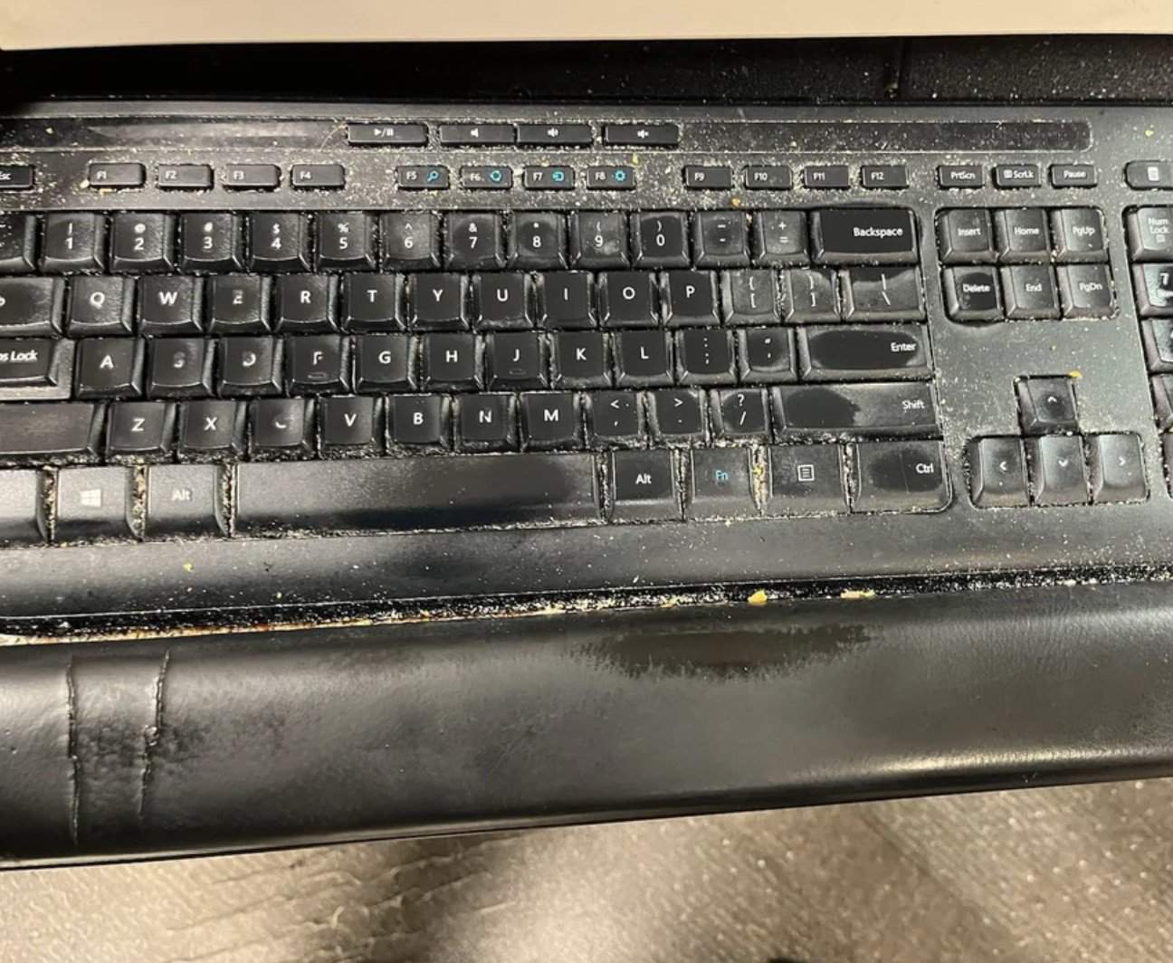 11. “A coworker's keyboard.”