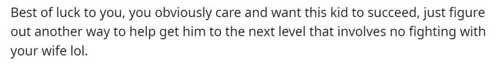 Then they wish him the bets of luck, which we obviously hope that everything works out for them as well.