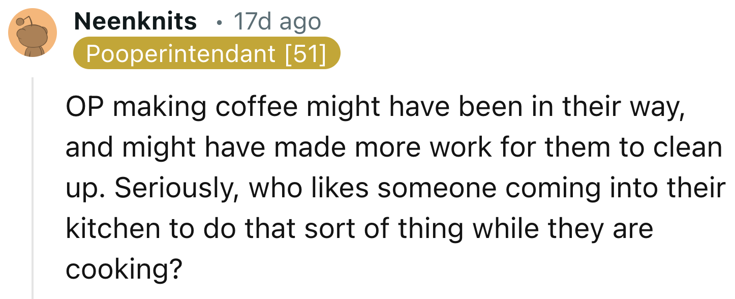 No One Likes To Be Disturbed While Cooking