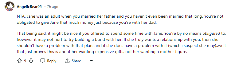 Not Obligated to Give Money!