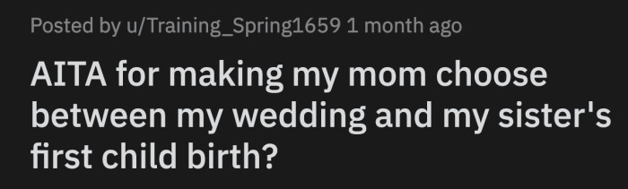 Their other relatives are also asking OP to just postpone her wedding