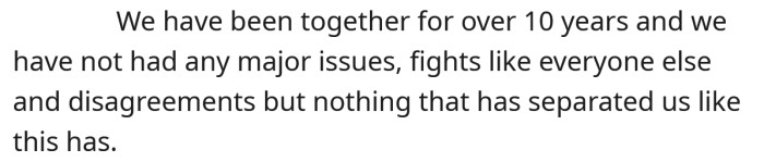 The OP says they have never had any major issues until now.