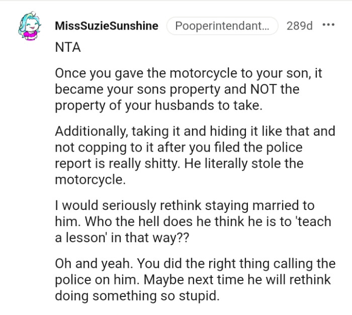 Why does he think he needs to teach a lesson in that way?