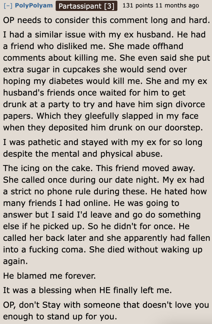 The people in this story are horrible.