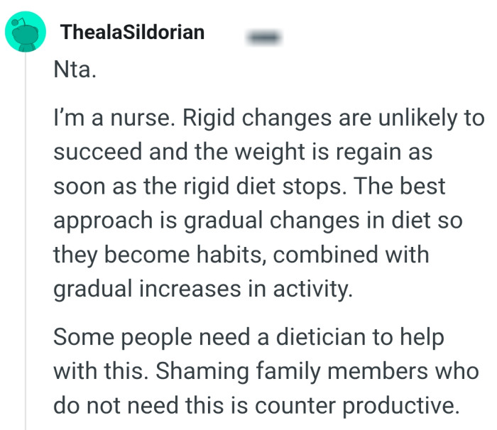 Some people need a dietician to help out