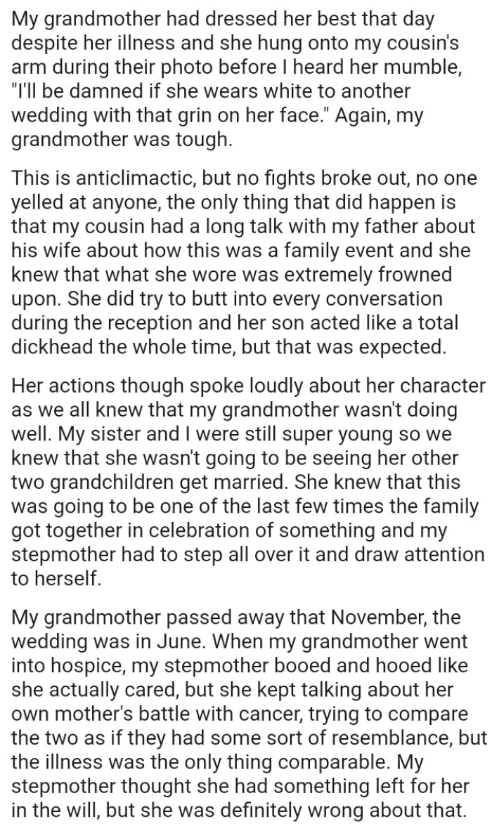 OP's Grandma Was Tough