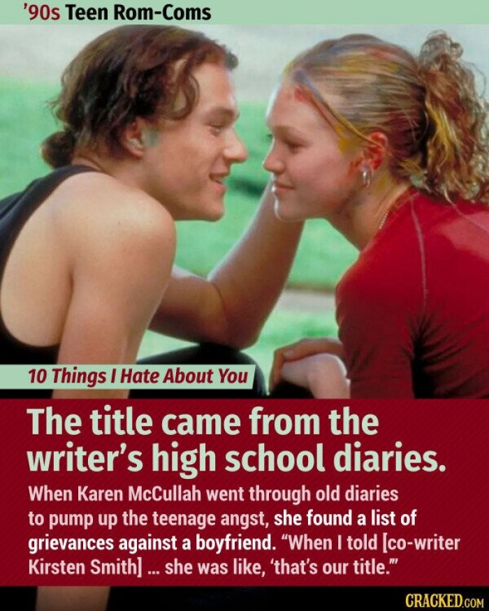11. 10 Things I Hate About You - The Title