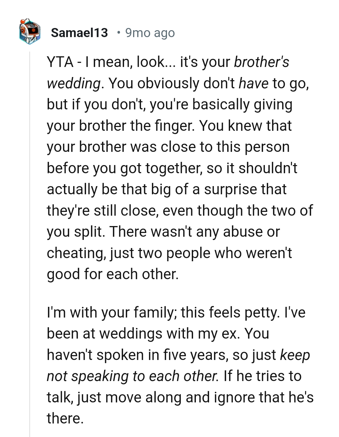 And the comments roll in...