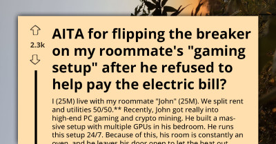 Man Cuts Power To Roommate’s 24 7 Crypto Rig After Electric Bill More Than Doubles