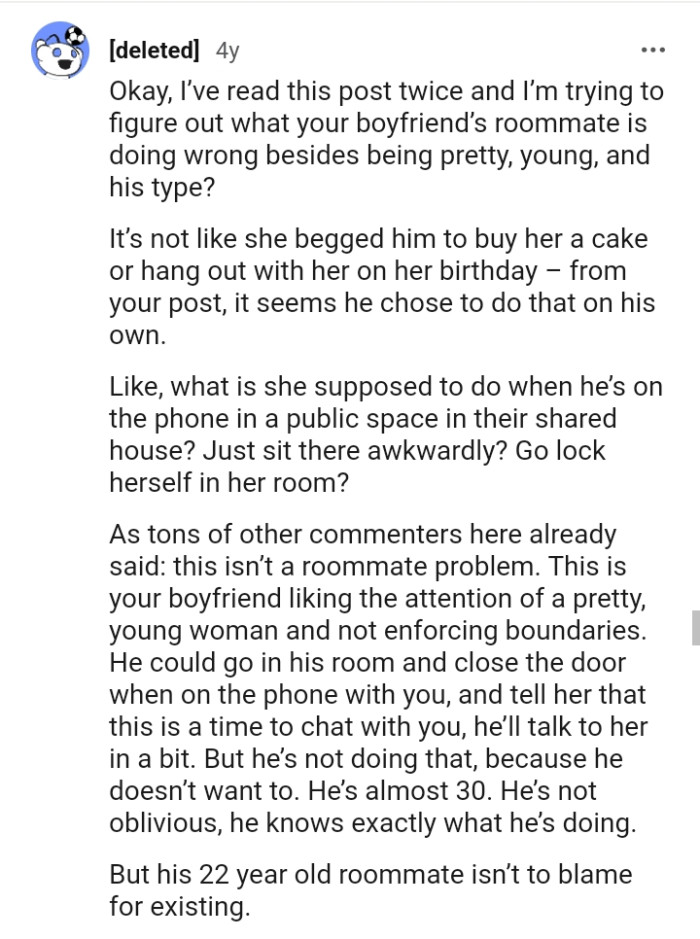 It's Not Like She Begged the OP's Boyfriend to Buy Her a Cake or Hang Out with Her