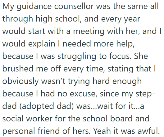 They asked their guidance counselor for help, but to no avail: