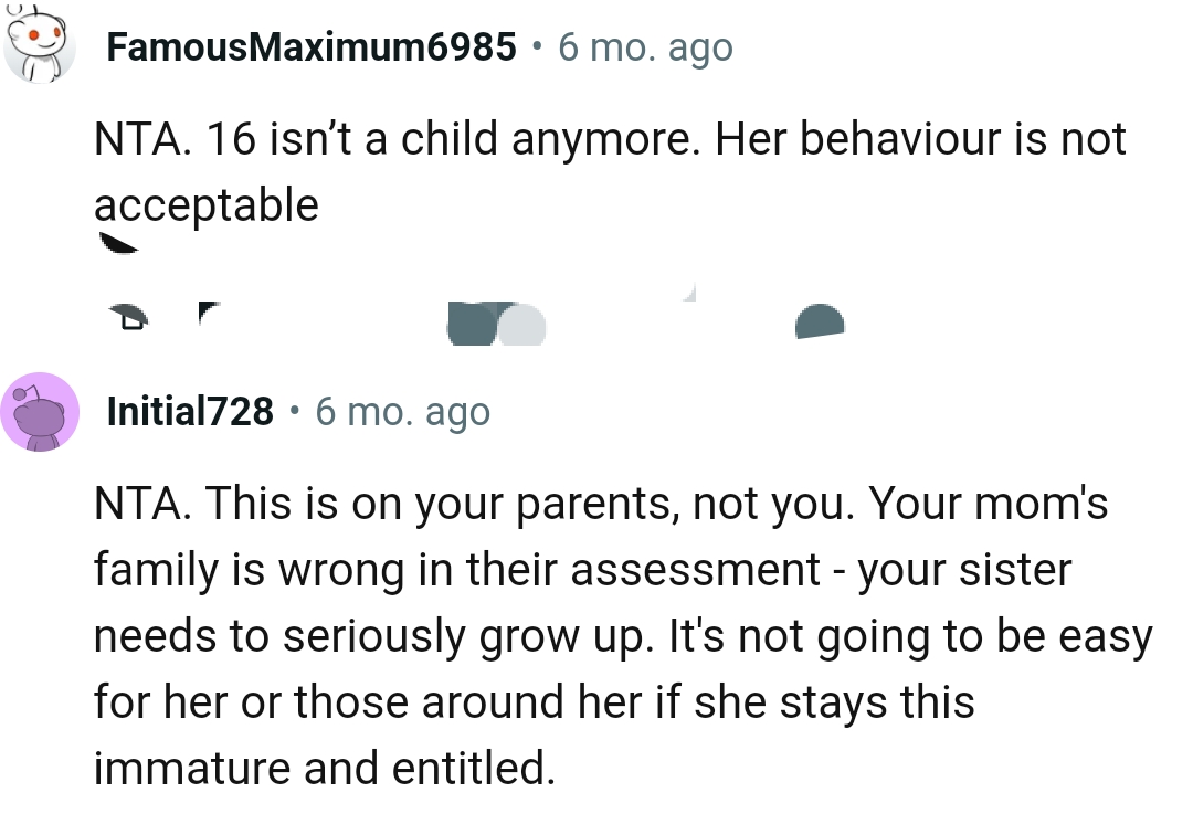 It is on the OP's parents