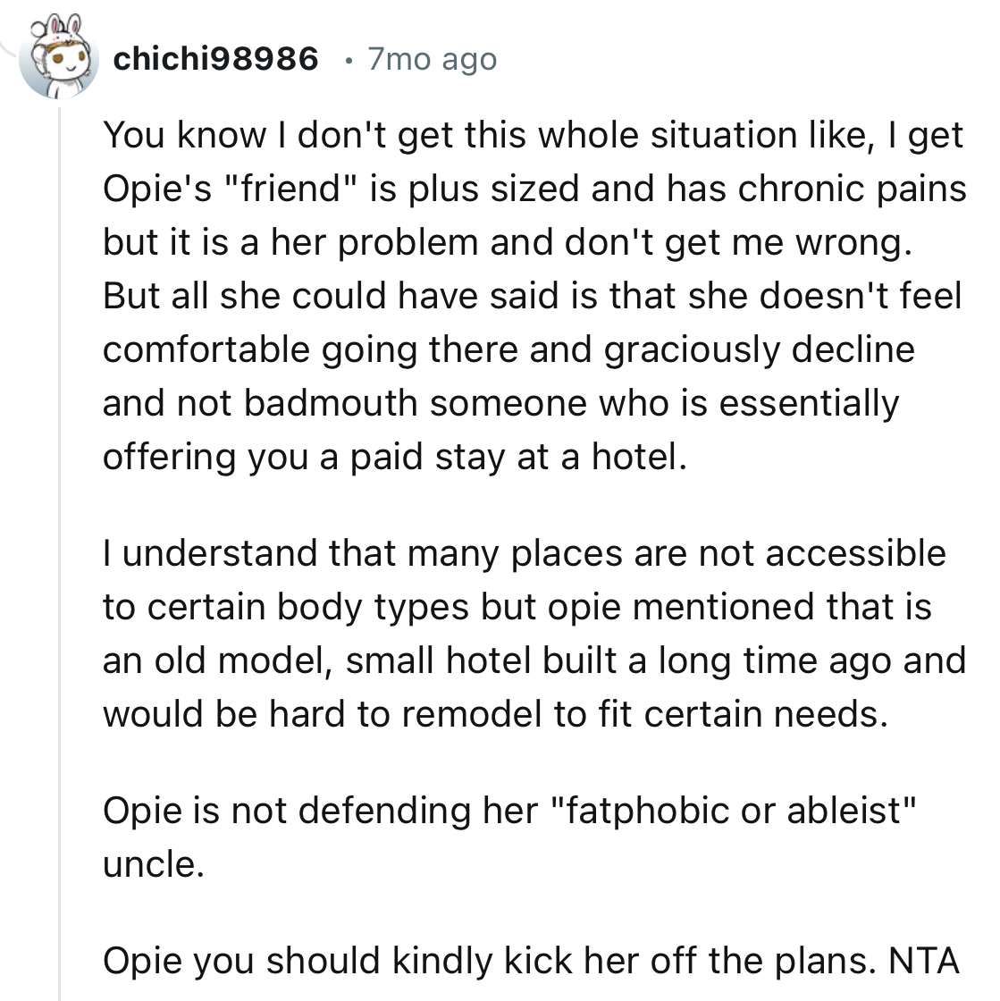 “You know I don't get this whole situation like, I get Opie's 