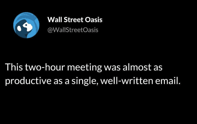 22. You could have just sent an email