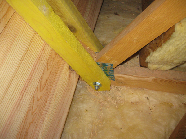 ...as he was altering the attic's interior angle without jeopardizing the structural strength of the beams.