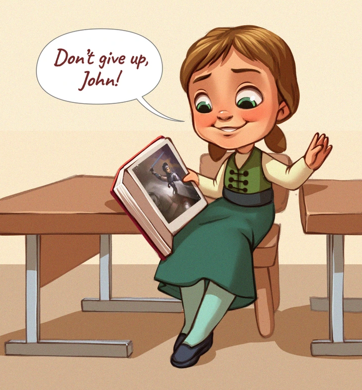 13. Anna would definitely talk to the pictures in her books out of boredom, turning her study sessions into lively conversations with imaginary characters!