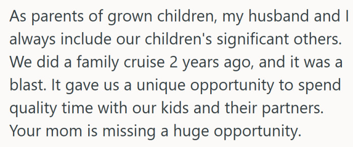 Plot twist: the real “family vacation” upgrade was just inviting everyone who actually matters.