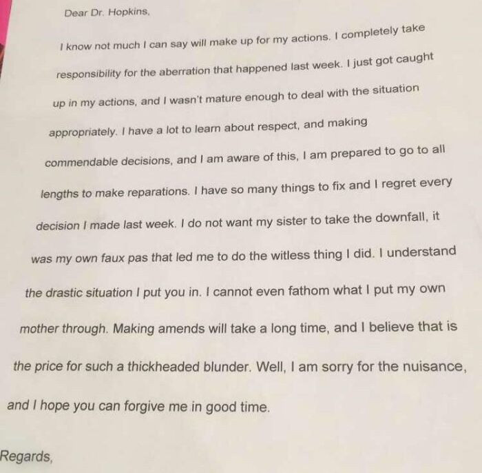 "My Mom Just Found An Apology Note I Wrote After I Ditched School In Seventh Grade"