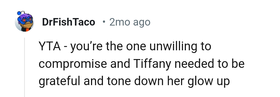Tiffany needed to be grateful