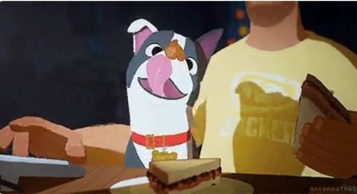 23. If your dog is distracting you from working, put peanut butter on their nose so they'll spend time trying to lick it off.