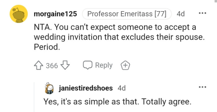 How do they expect someone to accept such an invitation?