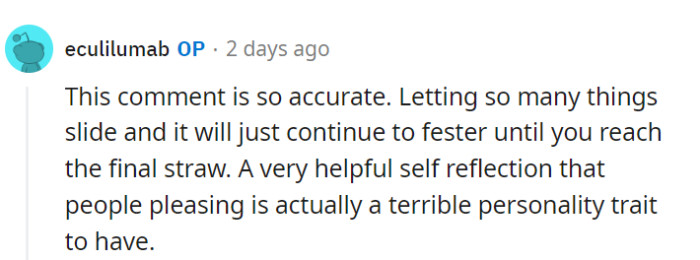 Ignoring issues just lets them marinate into a mess, ready to boil over.