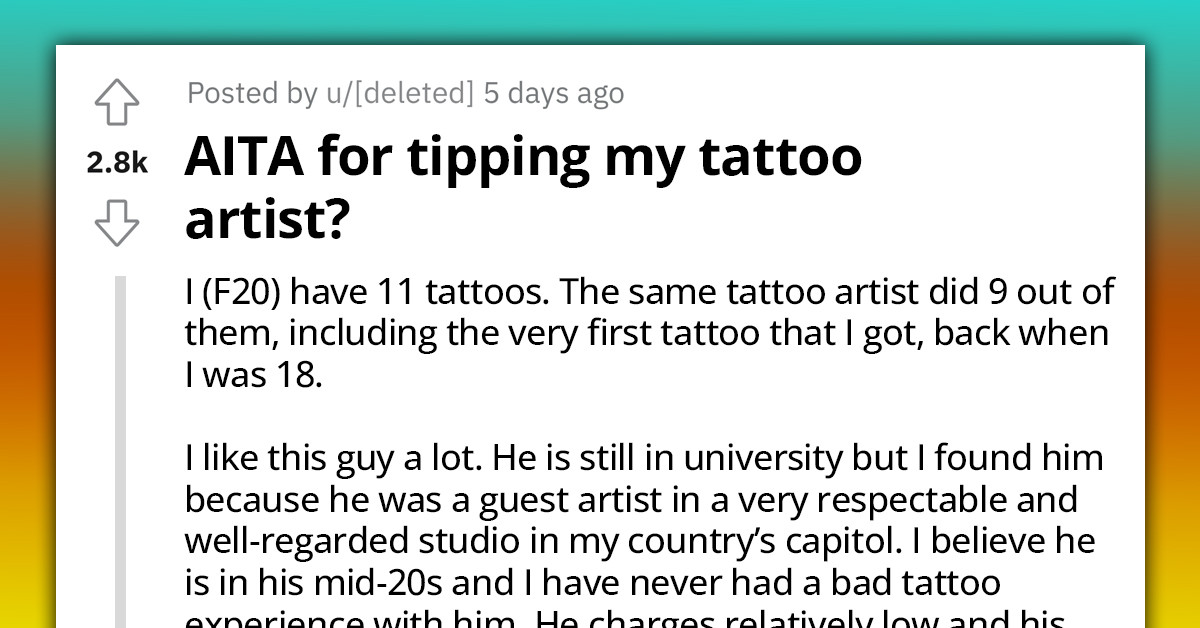 Tattoo-Obsessed Lady Is In A Dilemma After Boyfriend Got Mad At Her For Tipping Her Tattoo Artist