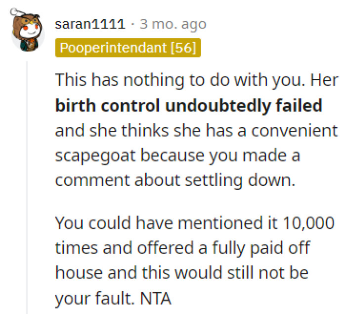 This user had a theory about what actually happened