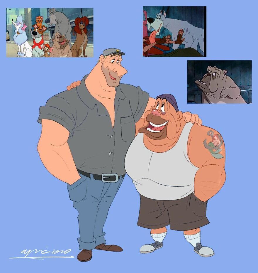 14. Einstein and Francis, from Oliver & Company