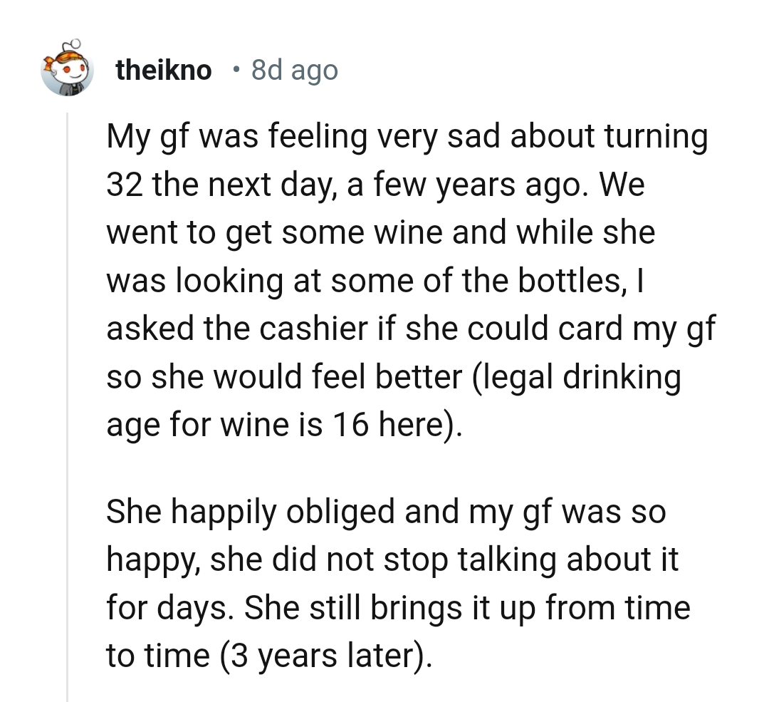 13. When you're adding an extra year