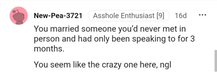 And the comments from other Redditors roll in...