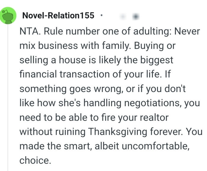 OP made the smart choice