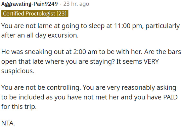 OP's wish to meet the person is a reasonable request.