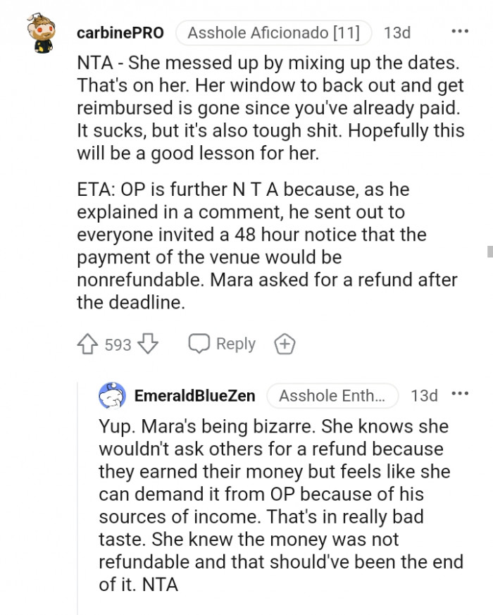 This will be a good lesson for her