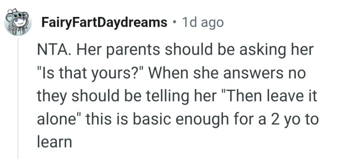 This is basic for a little child to learn