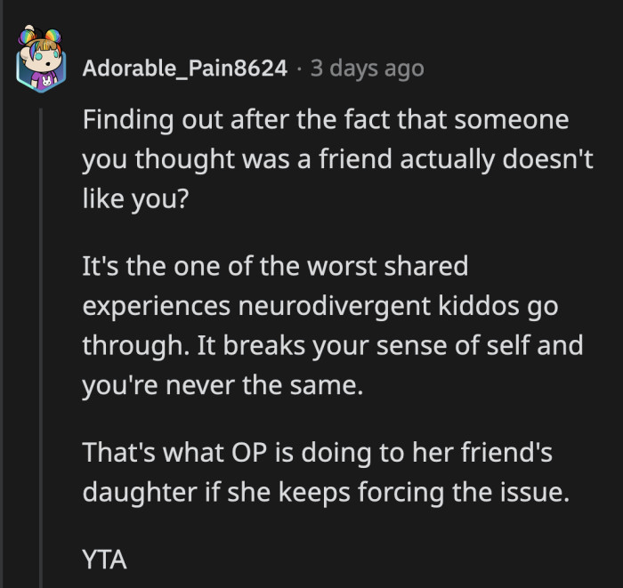 Her daughter, her husband, and thousands of internet strangers are telling her she handled this wrong. Did OP listen? We will never know.