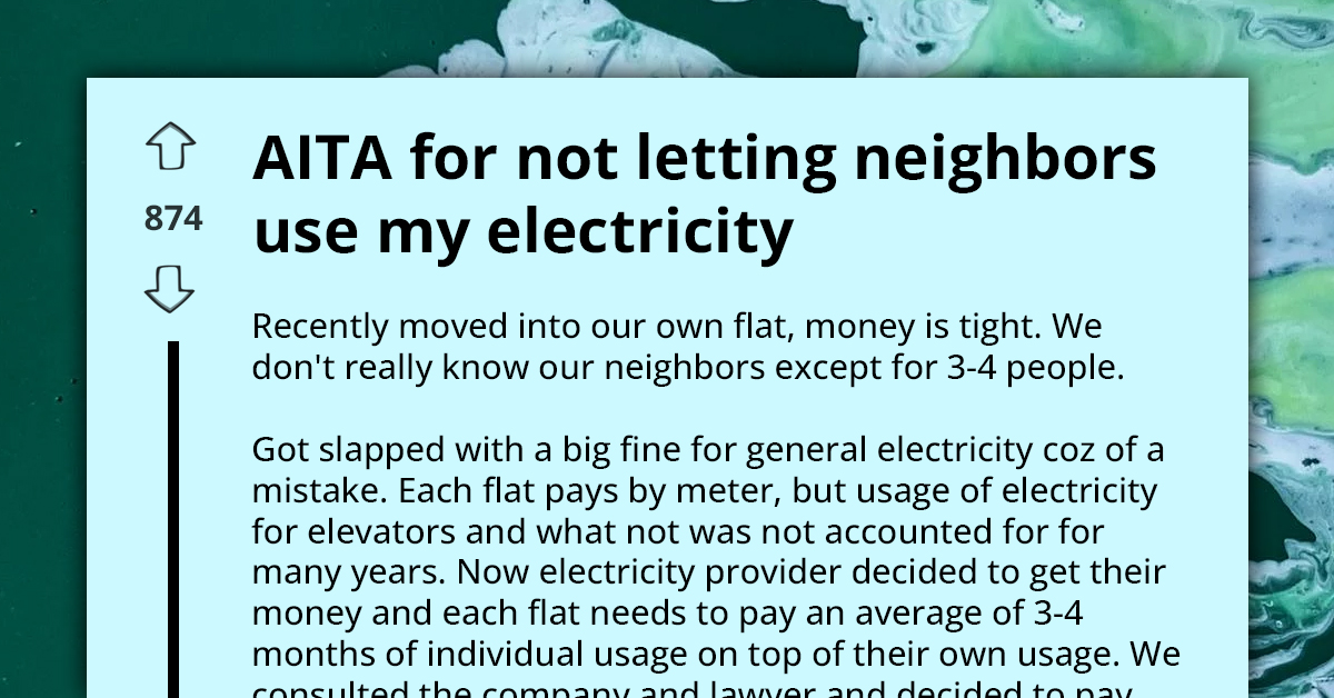 Resident Refuses Neighbor's Request To Use Electricity For Child's Medical Treatment Amid Billing Dispute