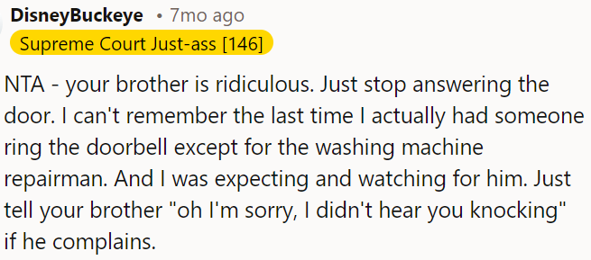 OP's brother is being unreasonable.