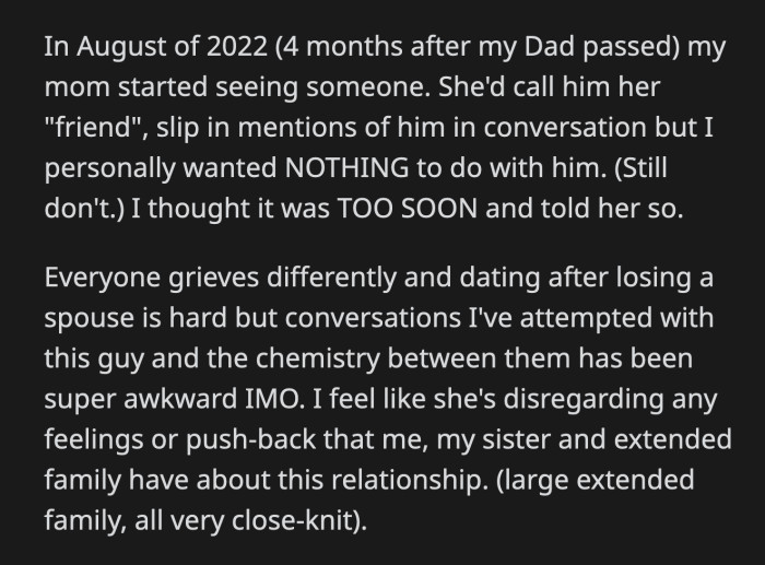 The thought of him staying in the same condo will certainly change the fun vibe of their trip