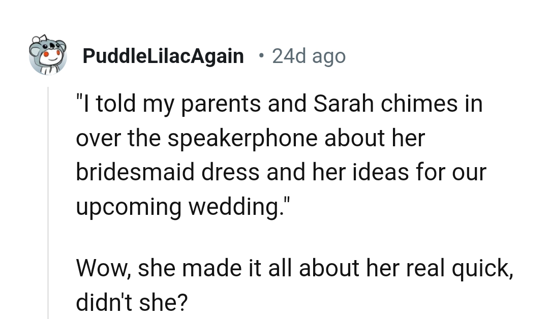 She Made It All About Herself