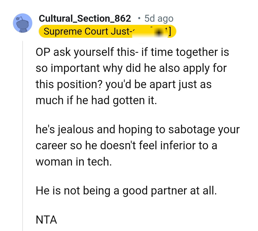 He's Hoping to Sabotage the OP's Career