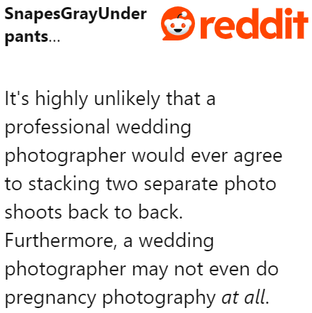 Even if the sister asks to borrow the photographer, they will probably turn down her request.