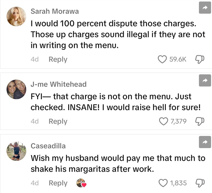 Commenters mocked the restaurant.