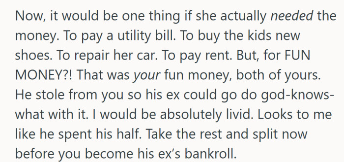 When someone advises you to bail before you become the “bankroll,” you know they think the writing is already glowing neon.